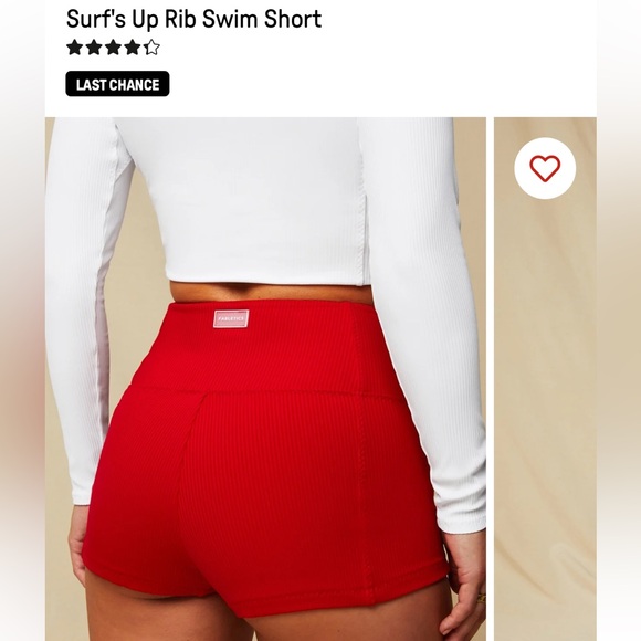 Fabletics Red Racerback Sports Bra Intimates - Picture 5 of 10